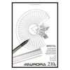 Aurora - Bloc de dibujo A4 20 hojas papel Bristol 210 gramos | 10 piezas