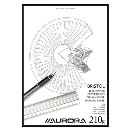 Aurora -  Tekenblok  a4 20 vel 210gr bristol | 10 stuks