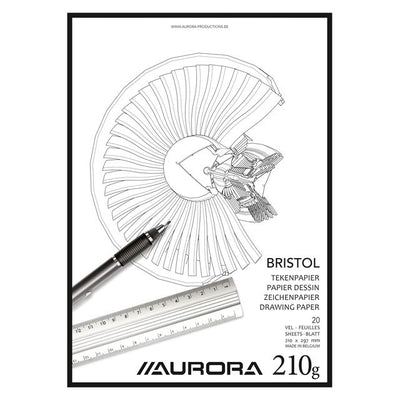 Aurora -  Tekenblok  a4 20 vel 210gr bristol
