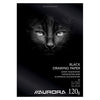 Aurora -  Tekenblok  a4 20 vel 120gr zwart tekenpapier