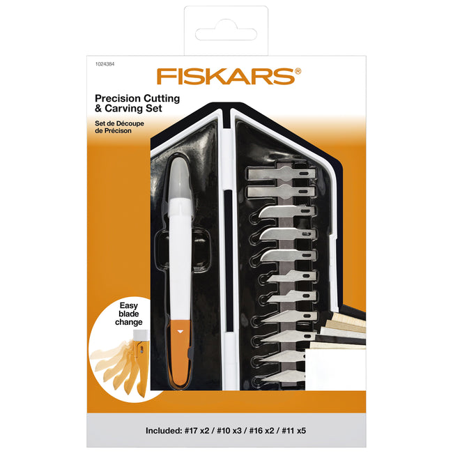 Fiskars - Cuchillo de corte de precisión de 12 piezas