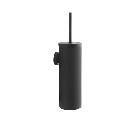 BlackSatino - Set scopino per WC metallo nero 332130