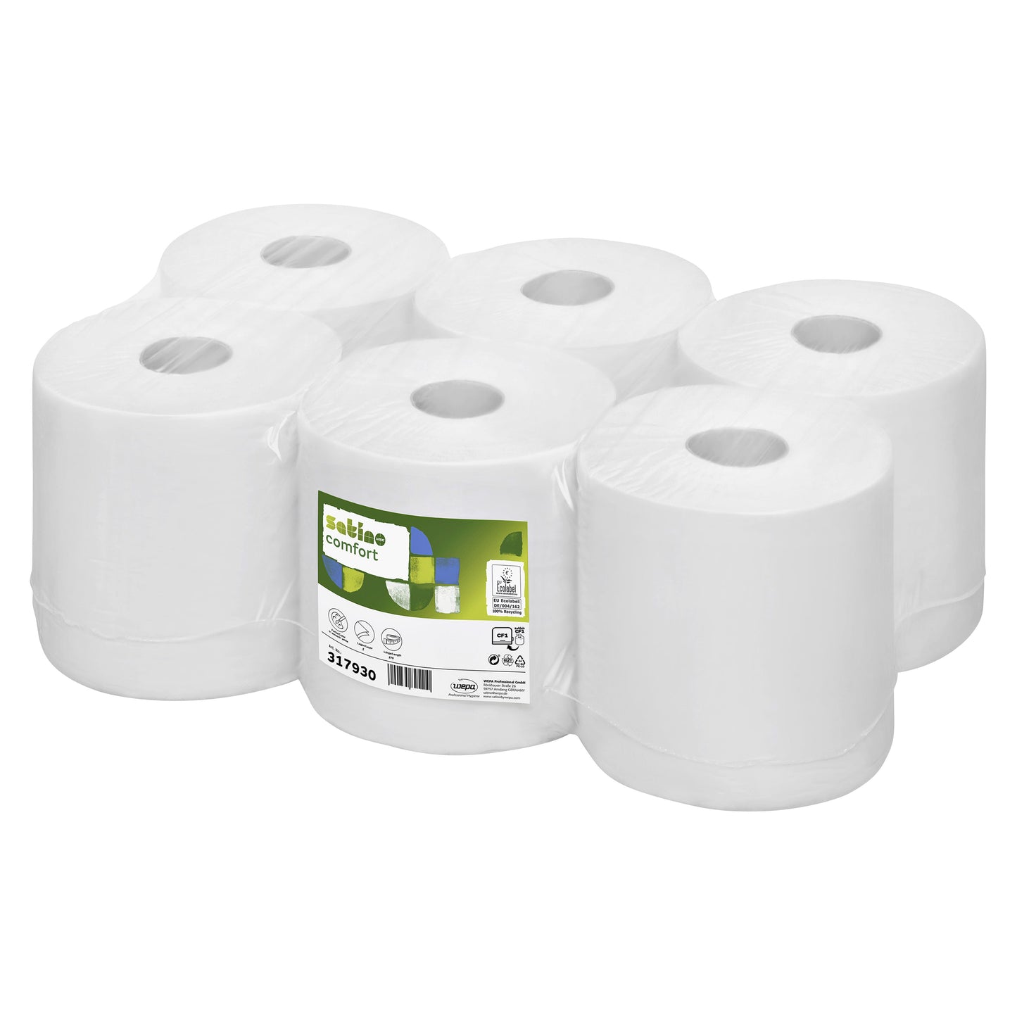 Satino by WEPA - Cleaning paper Satino CF1 Comfort 1-layer 275m white 317930