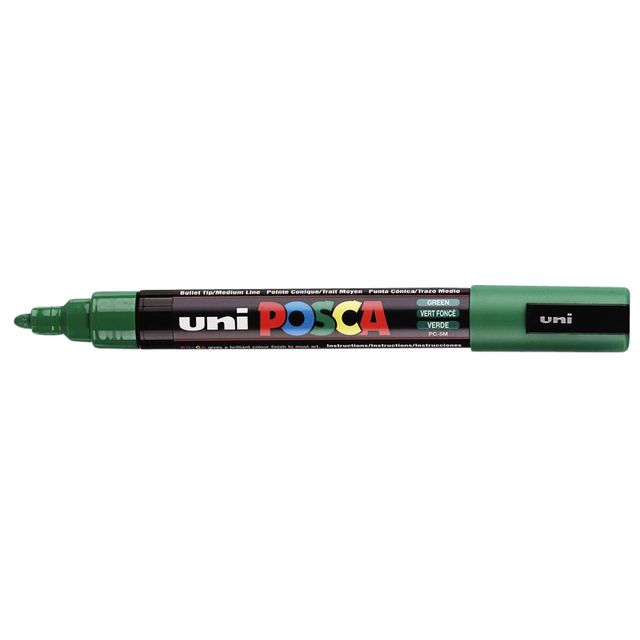 Posca - Paintmarker Uni PC5M verde oscuro medio | 6 piezas