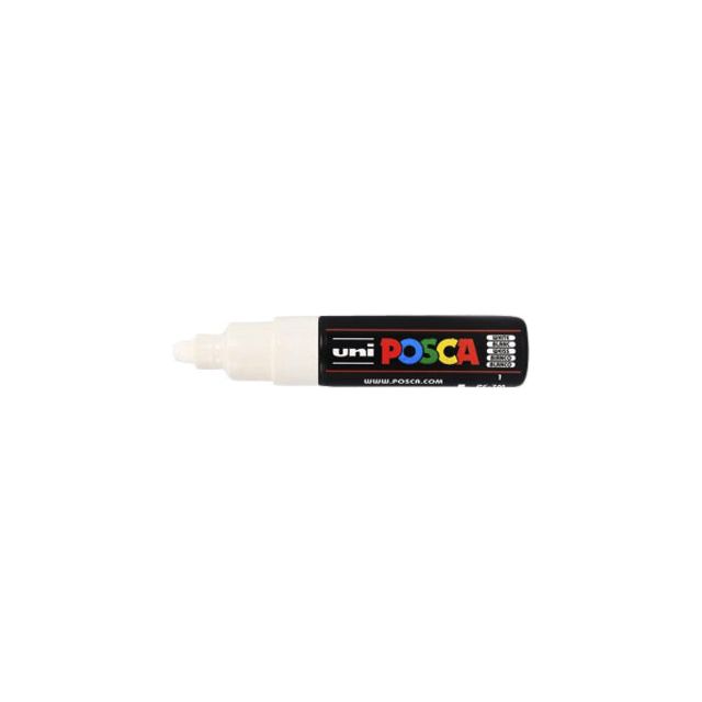 POSCA - POSCA PC7M B WHITE | 1 pièce