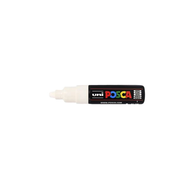 Posca - Marcador Uni PC7M ancho blanco | 6 piezas