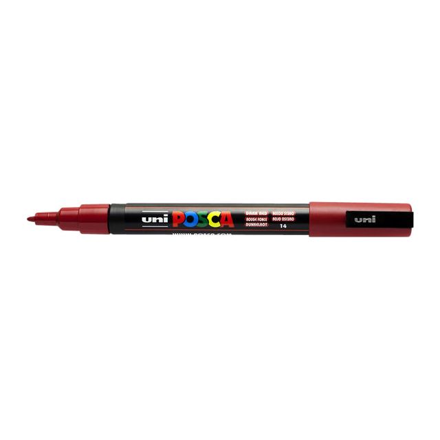 Posca - Verfstift PCF donkerrood | 6 stuks