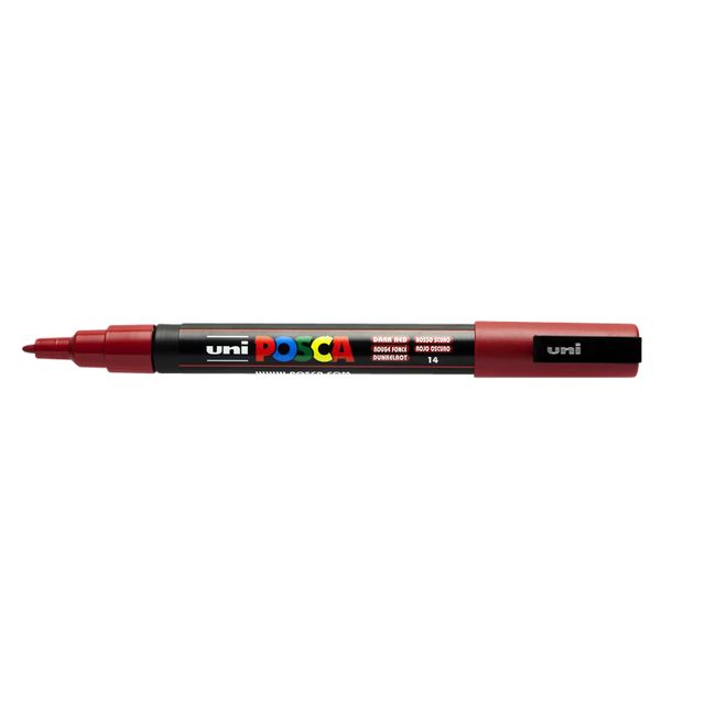 Posca - Paintmarker Uni PC rosso scuro fine