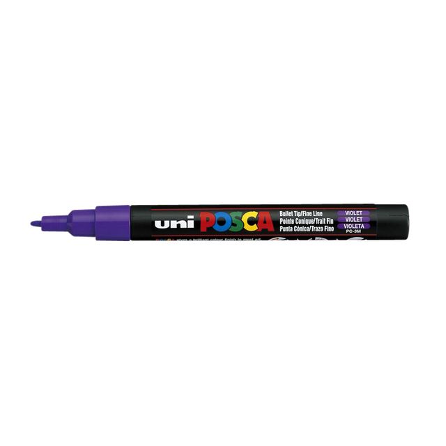 Posca -  Paintmarker Uni  PCfijn paars | 6 stuks