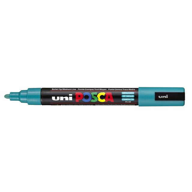 Posca - Paintmarker Uni PC5M verde esmeralda medio | 6 piezas