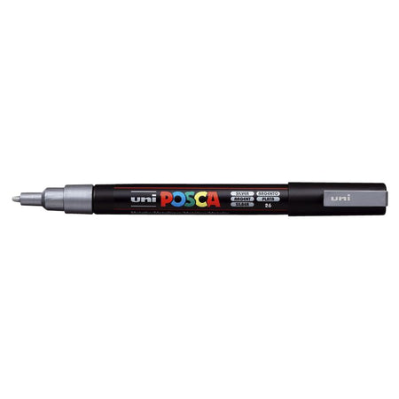 Posca - Paintmarker Uni PCfine silber | 6 Stück