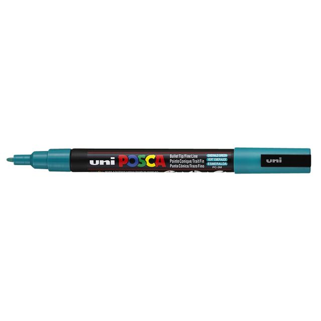 Posca - Paintmarker Uni PCfine emerald green | 6 pieces