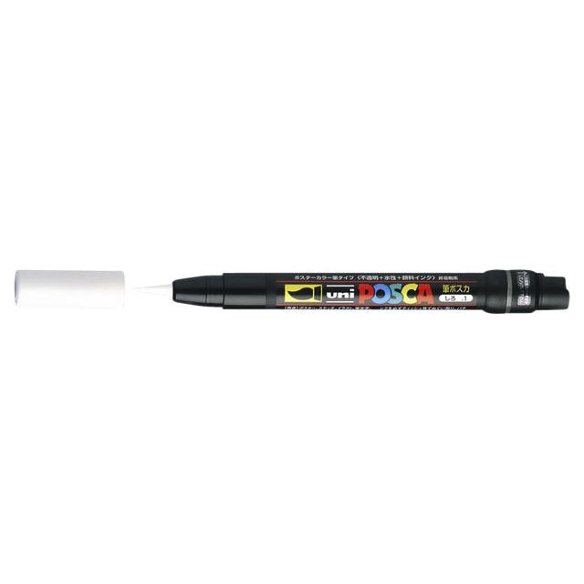 Posca - Brushverfstift PCF350 wit | 5 stuks