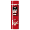Pentel -  Potloodstift  hb 0.5mm 20st rood | 10 stuks