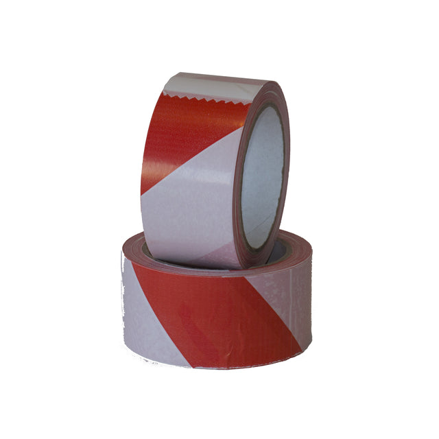 IEZZY - Waarschuwingse 50mmx66m rood/wit | 18 stuks