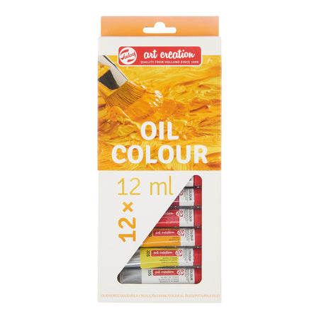Talens Art Creation – Art Creation Ölfarben-Set, 12 Tuben à 12 ml