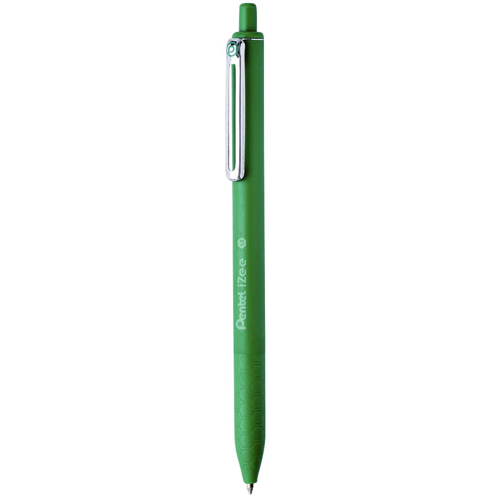 Pentel -  Balpen  bx470 izee m groen | 12 stuks