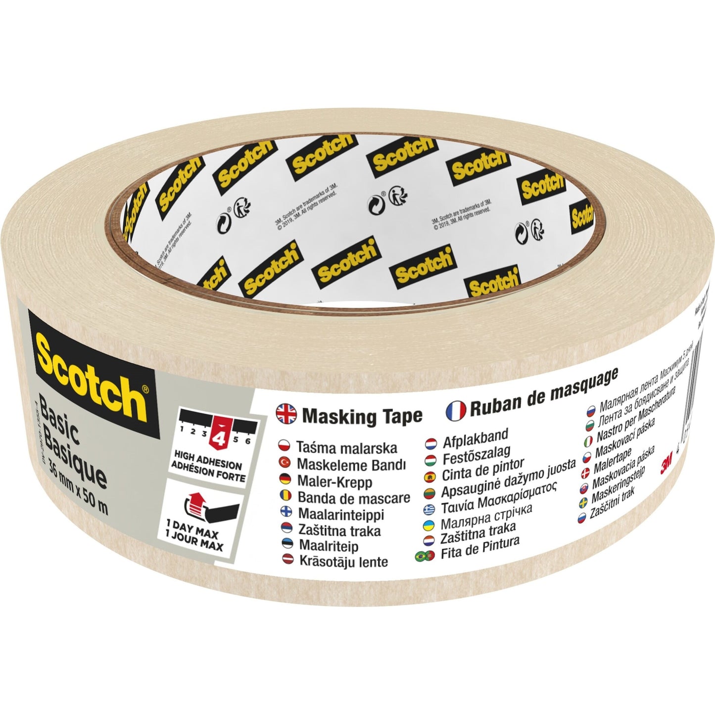 Scotch - Placa básica 36mmx50m beige