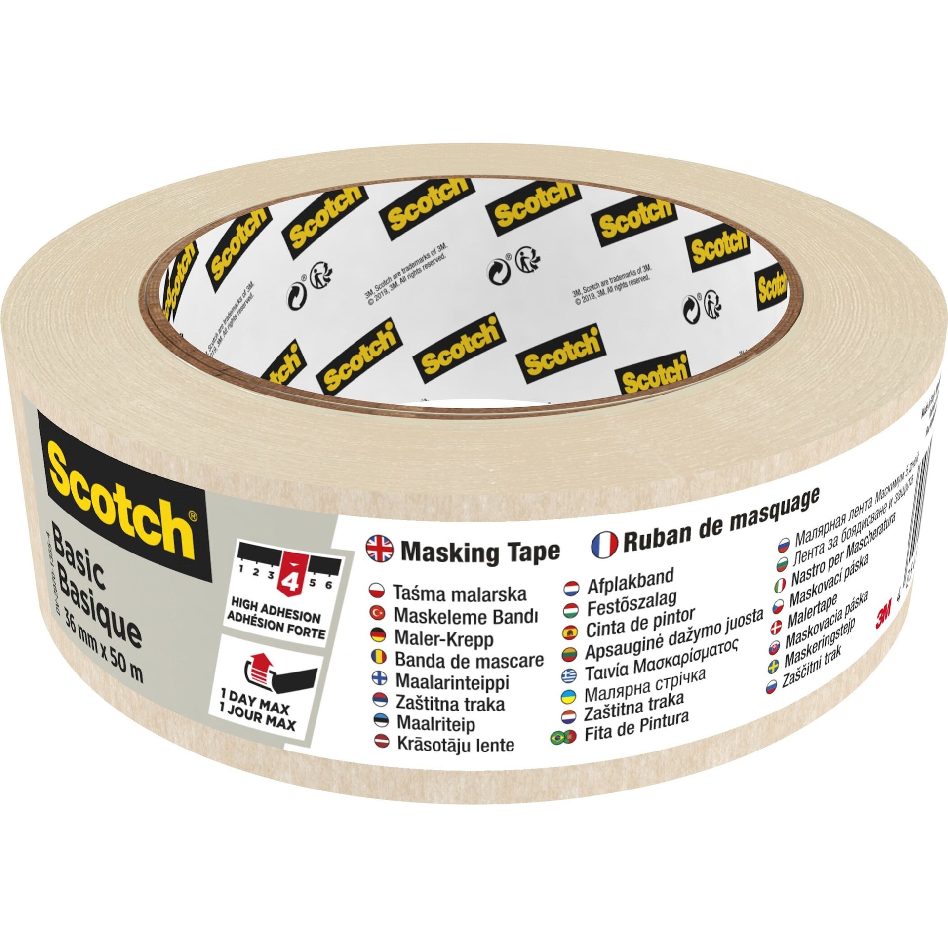 Scotch - Plaque basique 36mmx50m beige | 16 pièces