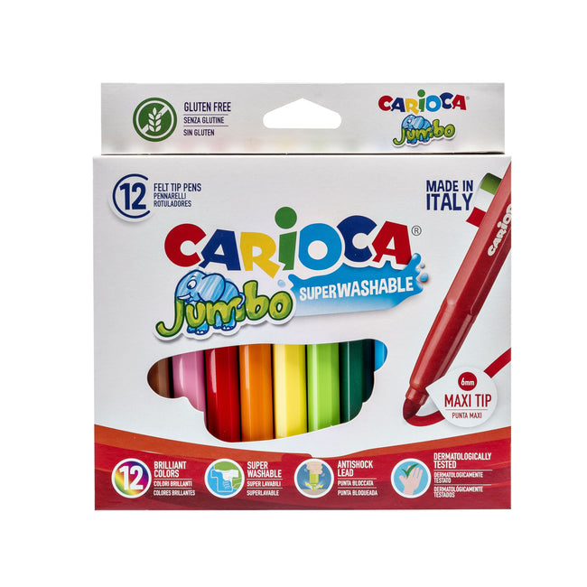 Carioca -  Viltstift  jumbo maxi assorti 12st