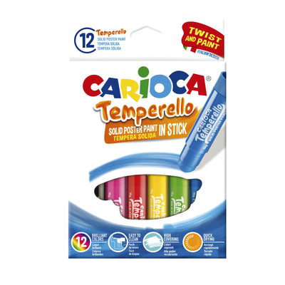 Carioca -  Plakkaatverf  temperello 12 stuks