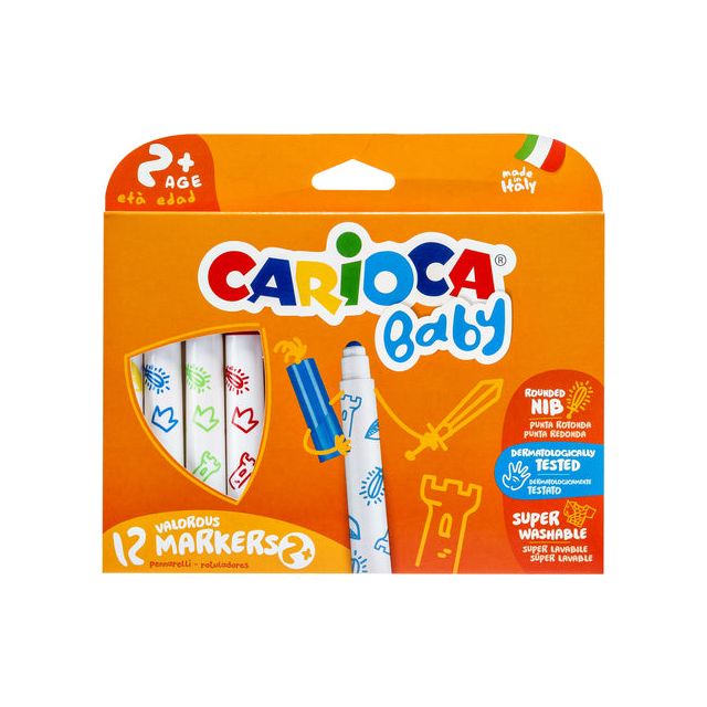 Cararioca - Filz -Tip Tick Carioca Baby Ass | 12 Stücke