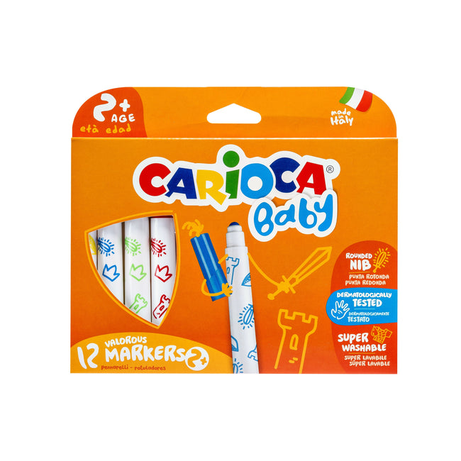 Carioca - Pennarelli Baby set 12 colori | 12 pezzi