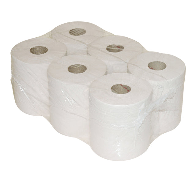 CleanInq - Nettoyage du papier MIDI 1 -yer 300m blanc | Paquet de 6 rouleaux