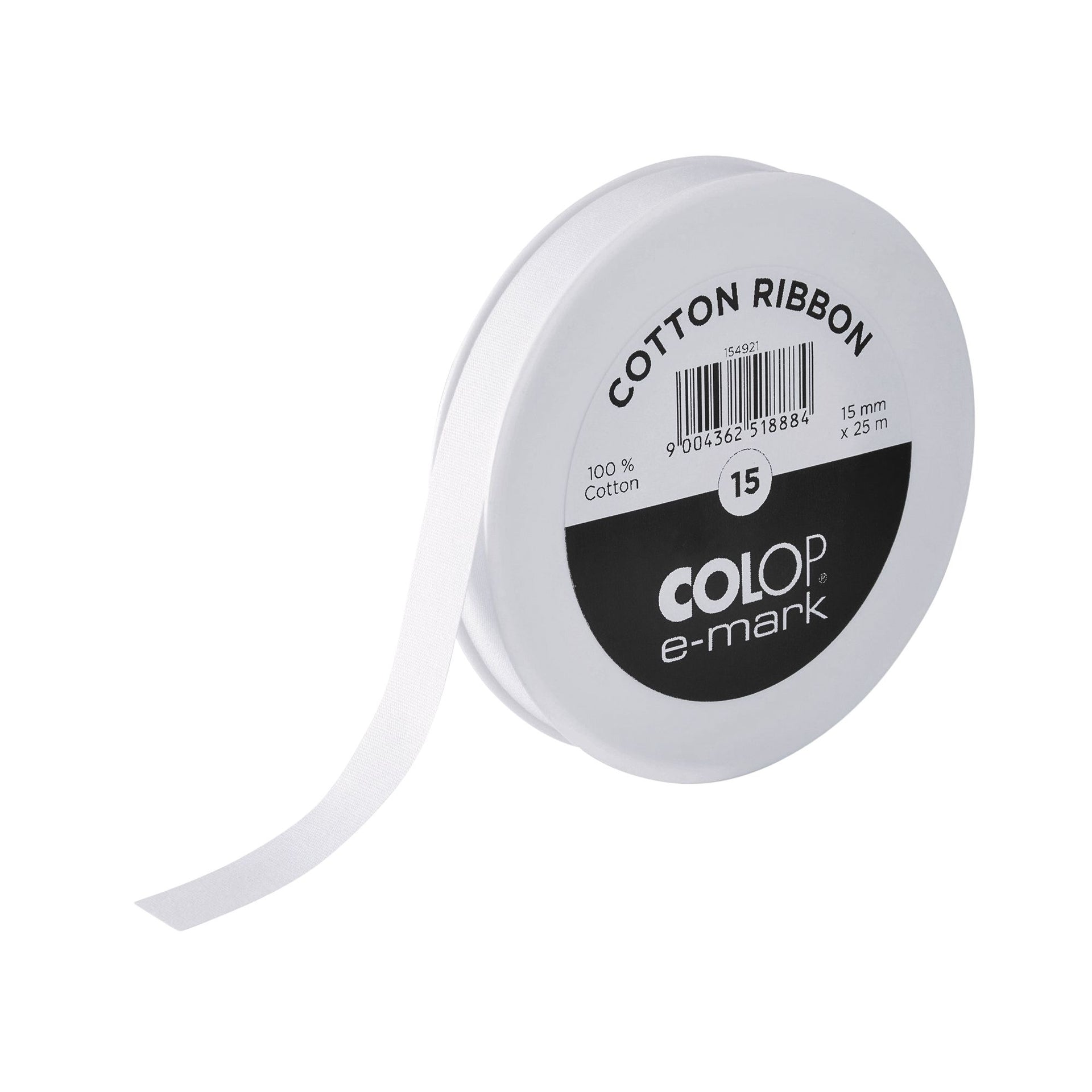 Colop - Cinta E-mark 15mmx25m blanca