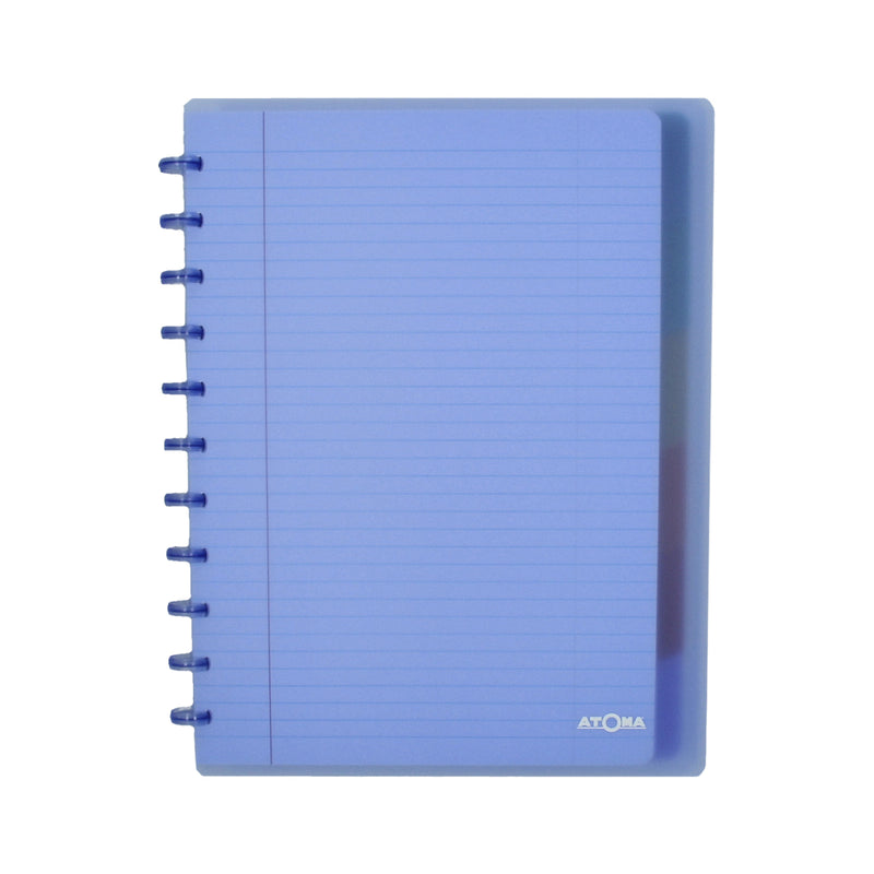 Atoma - Notebook A4+ diamond 5x5mm 120 pages 90gr PP transparent assorted