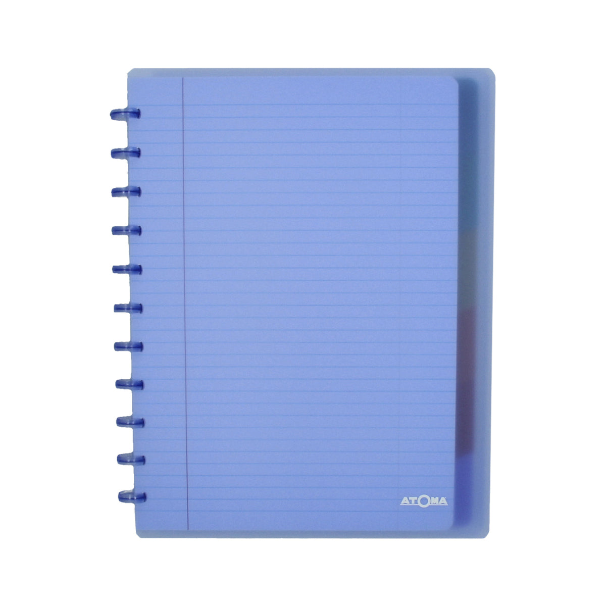 Atoma - Notebook A4+ diamond 5x5mm 120 pages 90gr PP transparent assorted | 10 pieces
