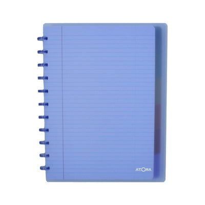 Atoma - Notebook A4+ diamond 5x5mm 120 pages 90gr PP transparent assorted | 10 pieces