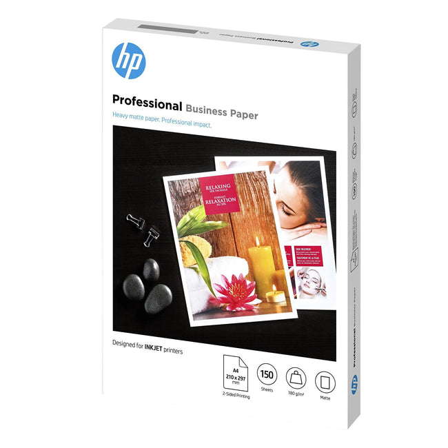 HP - Carta Inkjet 7mv79a a4 180gr opaca