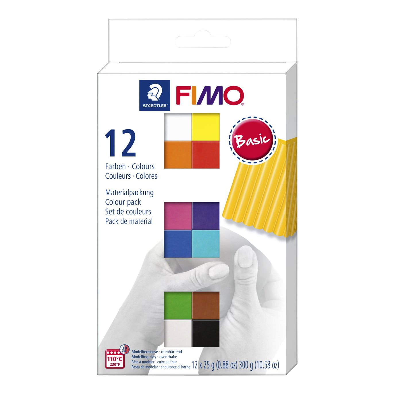 Fimo Staedtler -  Klei Fimo soft colour pak à 12 basis kleuren