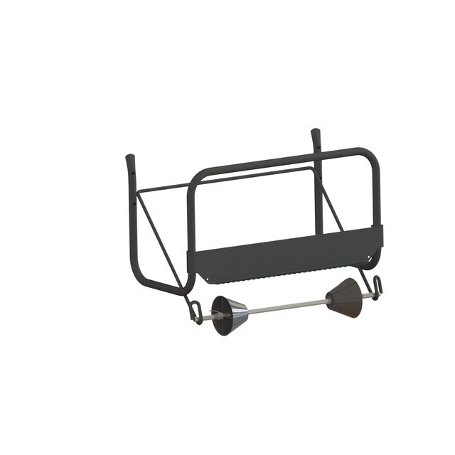 Euro Products - Distributore di carta per la pulizia Prodotti Supporto da parete M1 nero 438304