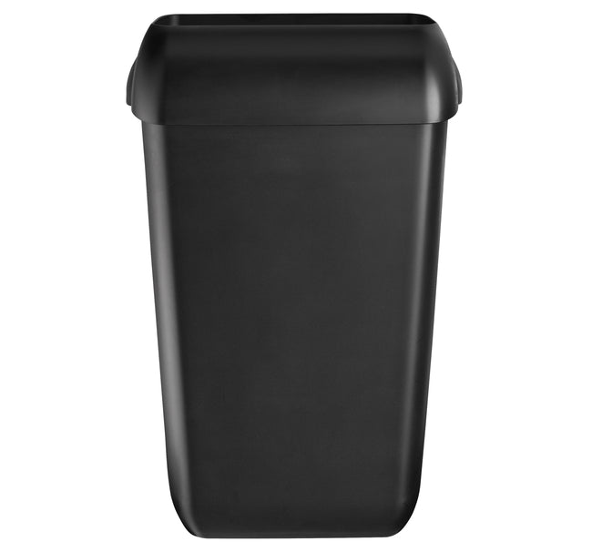 Quartzline - Cubo de basura con inserción abierta 43 litros negro 441454