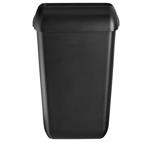 Quartzline - Cubo de basura con inserción abierta 23 litros negro 441452