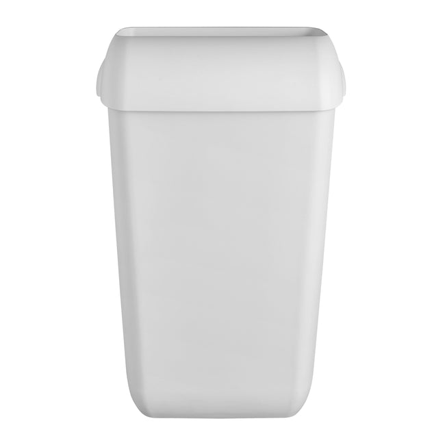 Quartzline - Cubo de basura con inserción abierta 23 litros blanco 441402