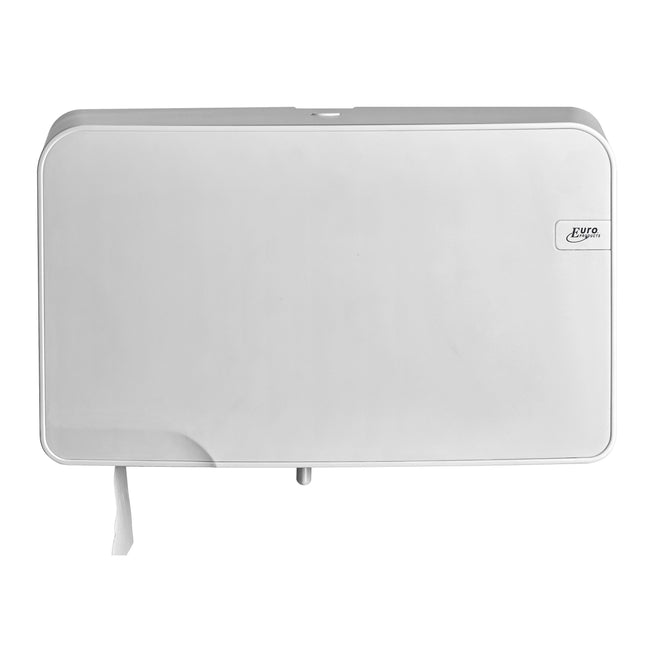 Quartzline - Dispensador de papel higiénico Q5 jumbo pequeño dúo blanco 441007