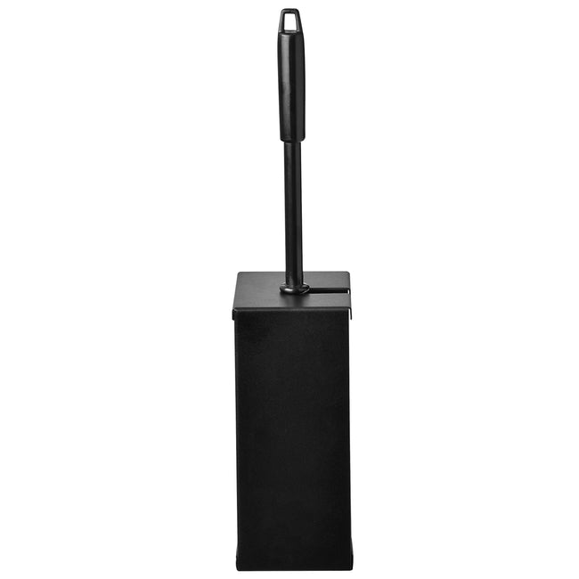 Quartzline - Ensemble brosse WC acier inoxydable noir 448951