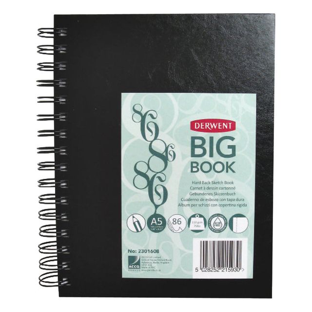 Derwent - Sketchbook Derwent Big Book A5 Hard Cover | 1 Stück