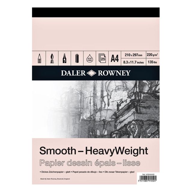 Daler - Block Daler Smooth Paper 220gr 25V A4 | 1 pièce