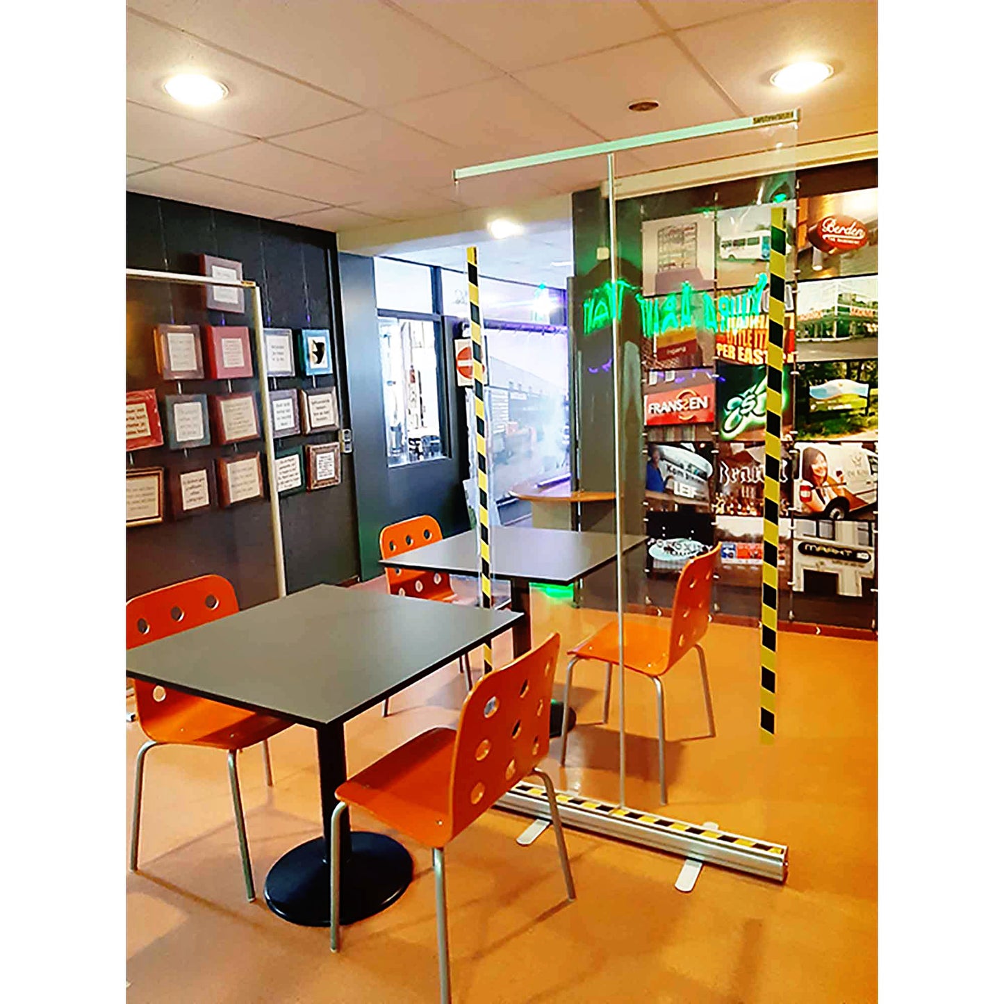 Djois -  Hygiënescherm  oprolbaar 2x1m tr