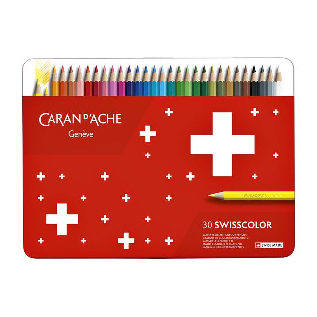 Caran D'Che - Crayons de couleur Caran D'Che Swisscolor 30 pièces Asd | Box a 30 pièces