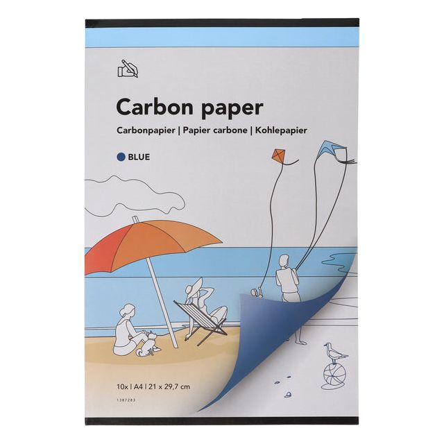 Qbasic - Carbonpapier   A4 21x29,7cm 10x blauw | 12 stuks