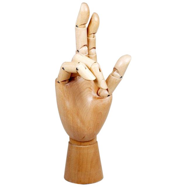 Conda - membres Hand conda droit homme 30 cm Bois naturel