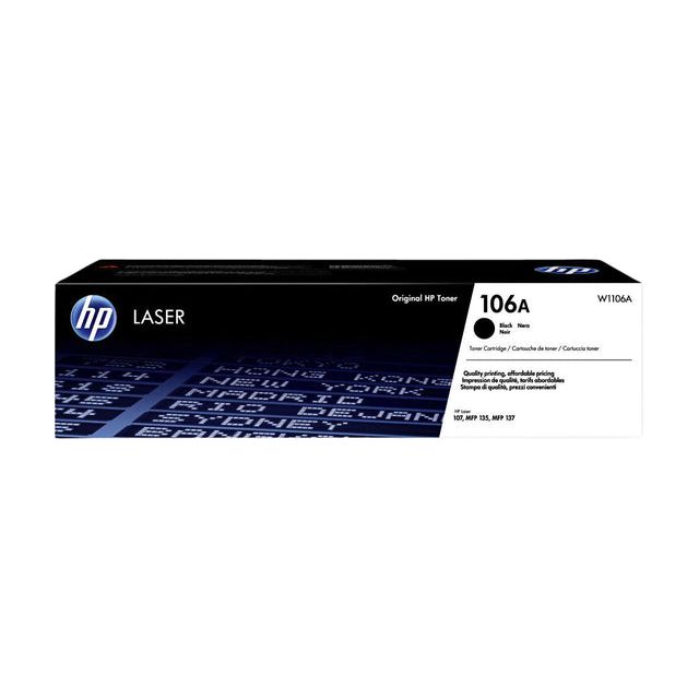 HP - toner 106A, 1.000 pagina's, OEM W1106A, zwart