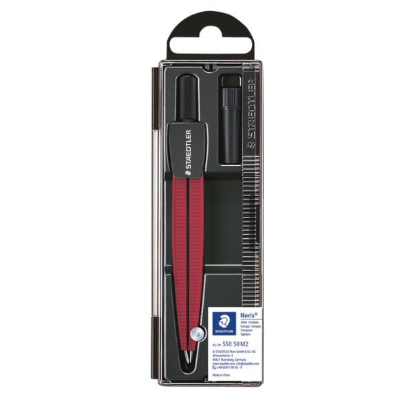 Staedtler -  ser 550 Noris schoolpasser metallic rood