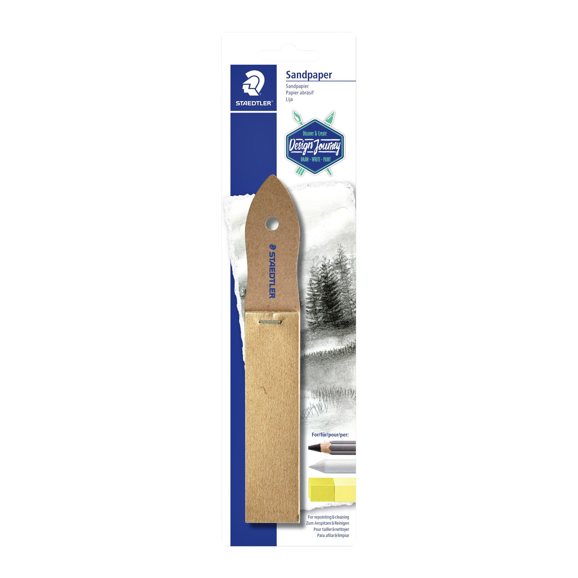 Staedtler - Sandpaper for pencils blister 12 sheets