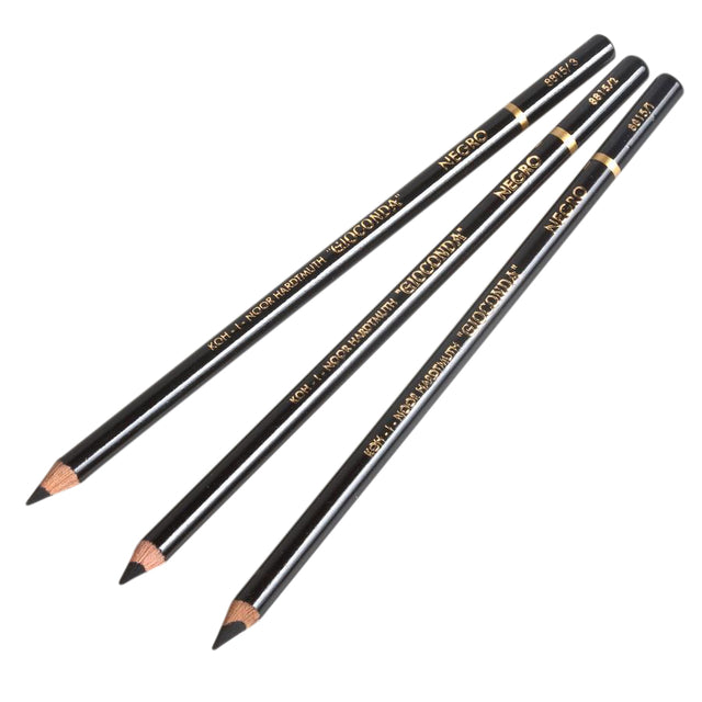 Koh-i-noor - Crayon craie gioconda 8815/3 noir dur | 12 pièces